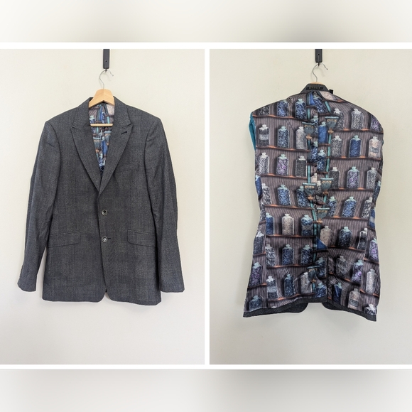 Ted Baker London Other - Ted Baker London Men's Modern Fit Blazer Grey Check Wool‎ Apothecary